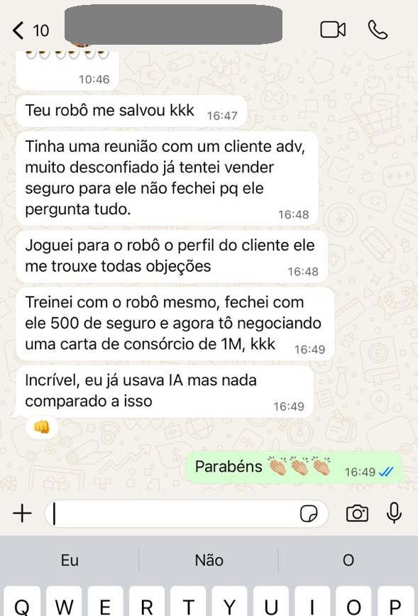 Robo salvou venda